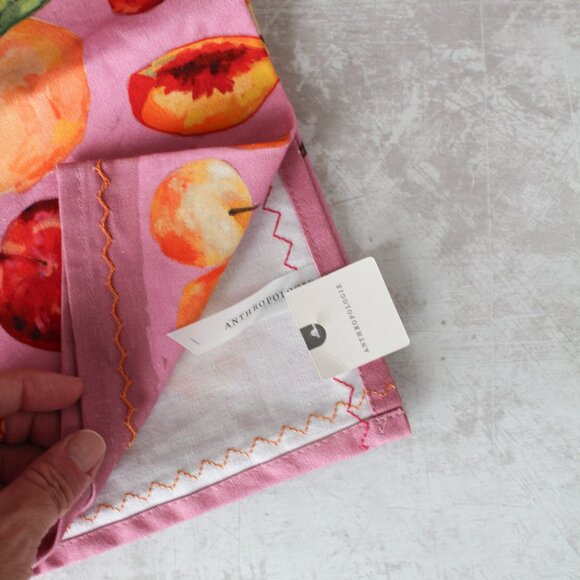 Anthropologie Stone Fruit Dish Towel - NEW NWT  - SOLD OUT - Picture 3 of 6